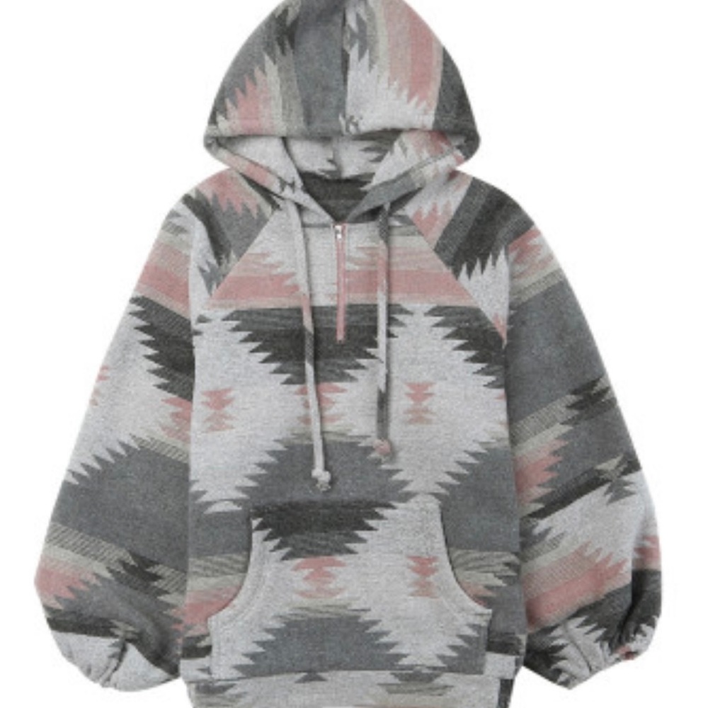 🥰🔥 Aztec Print Quarter Zip Pullover 🔥🥰 - Picture 11 of 13